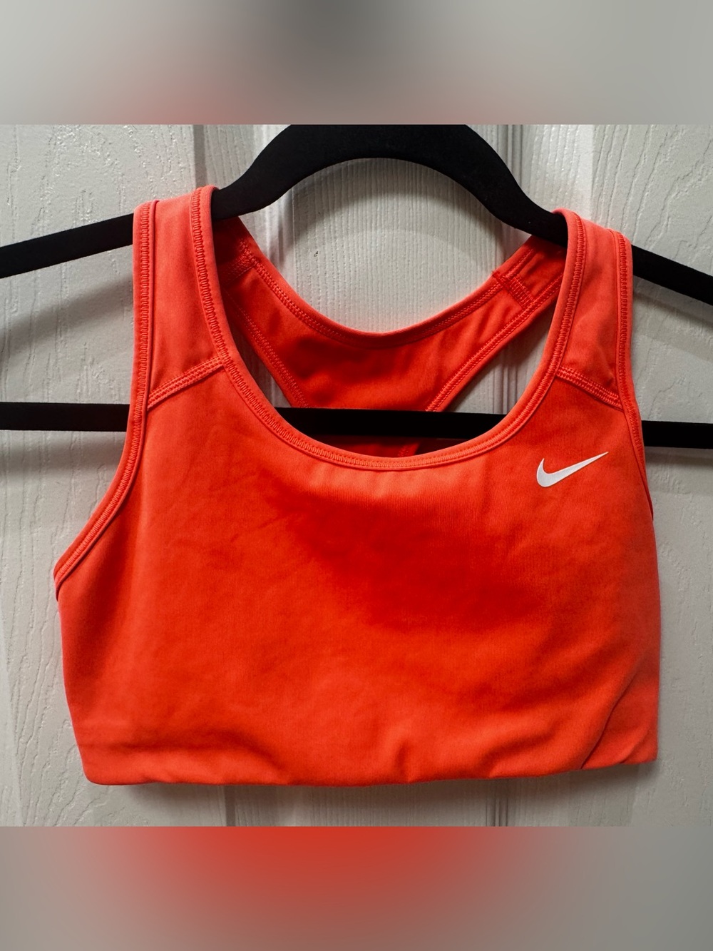 Nike Women's Bright Orange Medium-Impact Sports Bra